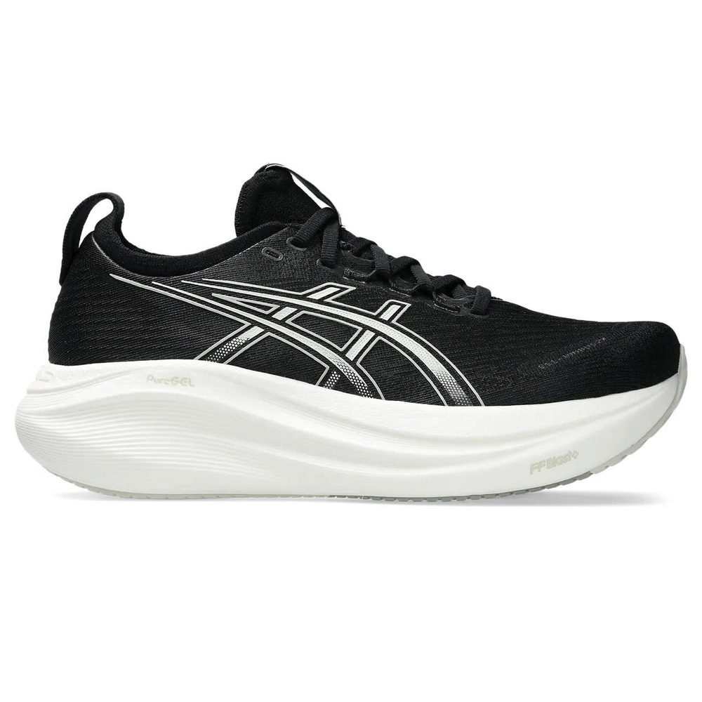 ASICS Gel Nimbus 27 Womens Running Shoes Black Lake Grey Size 9.5 NWB No Lid